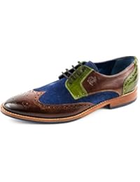 Melvin & Hamilton MH15-249 - Zapatos de Cordones de Piel Lisa para Hombre Azul Azul 41 EU