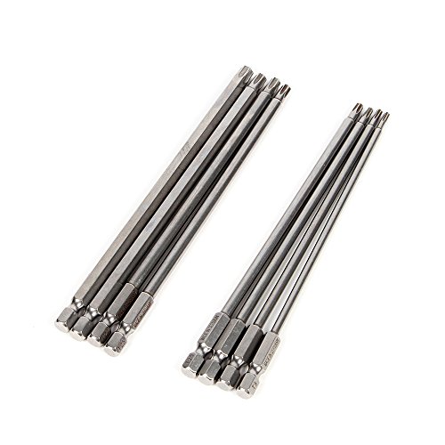 8 150 mm t9-t40 Länge Magnetic Torx-Schraubendreher-Bits 1/10,2 cm Sechskantschaft S2-Stahl Elektrische screwdrier Werkzeug - 7