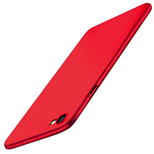 POOPHUNS Custodia per iPhone 8/iPhone 7 in Plastica Dura PC (Rosso)