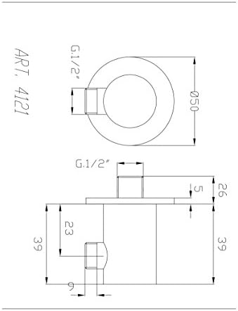Fromac Wandanschlussbogen nicht, 63803.C, 4121