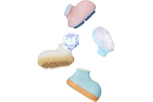 COOL DESIGN ANONEVA Ice roller facial, con cepillo y molde de hielo para la cara, Reutilizable Ice Roller Facial, cuello, ojos, poros, Ice roller y cepillo de silicona 2 en 1