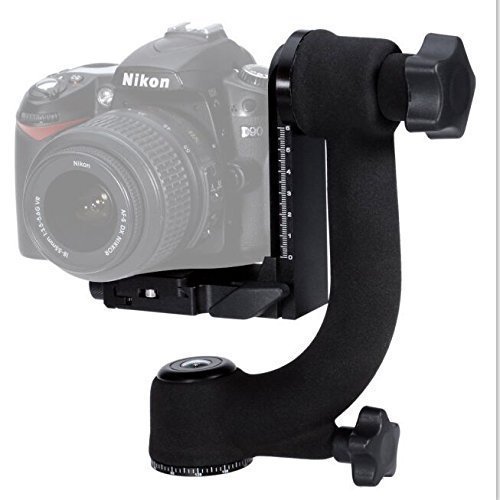 Mcoplus Professionelle Heavy Duty Metallpanorama Gimbal Stativkopf mit Arca-Swiss Standard Schnellwechselplatte fr Digitale Spiegelreflexkameras Max. Belastbarkeit 12 kg