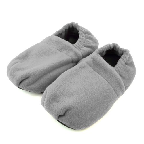 Preisvergleich Produktbild Wärme Pantoffel Socken Hausschuh Gr.XL 43-45 grau