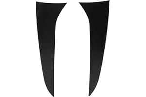 Ymiko 1 Paar Heckscheibenspoiler, Seitenflügelabdeckungsverkleidung für X1 E84 2009-2015, Glänzender Schwarzer ABS-Kunststoff Heckscheibenspoilerverkleidung Karosserieteile