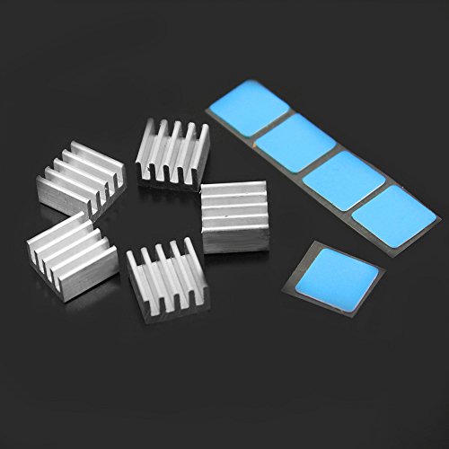 Pinzhi 5pcs Aluminium Kühlkörper 9x9x5mm für Drucker Stepper Motor Treiber-Platine