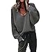 Produktbild Pullover Damen Pulli Sweatshirts Lange Ärmel Stricken Oberteil Lang Tunika Partchwork Strickmantel für Sport von ABsoar