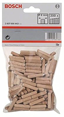 Bosch 2607000443 Chevilles en bois Ø 6 mm Longueur 30 mm 200 piÚces