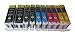 Price comparison product image Pack of 10 ink cartridges. Printer cartridges set of 10 with chip 2 x thick black, 2 x black photo, 2x blue, 2x red, 2x yellow for Canon PGI-5BK, CLI-8BK, CLI-8C, CLI-8M, CLI-8Y