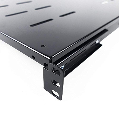 Server-Rack-Fach Regal 450 mm 1U verstellbare 390-510 mm - 6