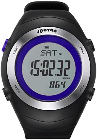 GearFan Wearable Devices Smart Men's Watch Pedometer Calories Clocks Digital Wristwatches Outdoor Sports Blue