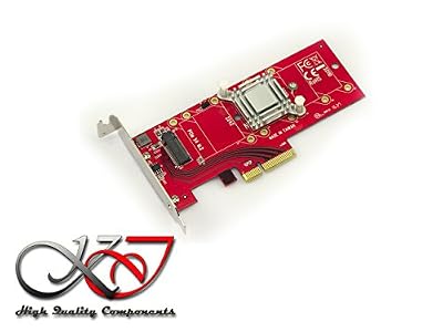 KALEA-INFORMATIQUE © - Carte contrôleur haute vitesse PCIe x4 type PCIe 3.0 pour SSD M.2 type PCIe 3.0 x4 NVMe ou PCIe-AHCI M2 - AVEC ALIMENTATION HIGH POWER + RADIATEUR DE REFROIDISSEMENT - Gamme Professionnelle / COMPOSANTS HAUTE QUALITE - Pilotes Pr…