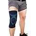 Produktbild KBWL Sports Medical Strickpatella Stützhülse Volleyball Basketball Knieschützer Pad Elastische Beinmanschette Bandage Wickelgürtel Groß Schwarz Blau
