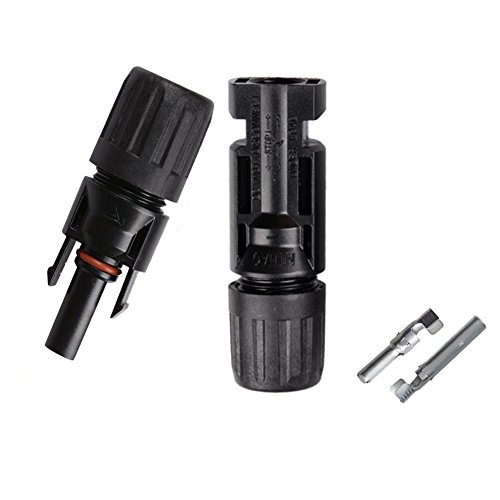 Pasway 6 Paare MC4 Stecker + Buchse für 4-6mm² Leitungen männlich / weiblich Doppeldichtung Ringe Wasserdichte - 2