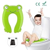 💖MÁS SEGURO PARA SU BEBÉ: Besfair tapas wc niños tiene el diseño de ajuste perfectamente sin brecha entre el asiento y el inodoro. Y con 4 ALFOMBRAS DE GOMA ANTIDESLIZANTES(otros productos solo tiene 2), que evitan efectivamente que los niños resbalen en el inodoro. 2 SOPORTES INFERIORES hacen que el asiento sea más estable. Proporciona más seguridad para su bebé.