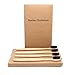 Produktbild Bambuszahnbürste Natürliche schwarze Holzzahnbürste Eco freundliche Zahnpflege für die ganze Familie Holzkohle infundierte weiche Borsten Pack von 8