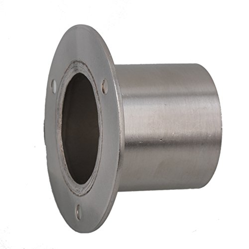 BQLZR Edelstahl-Rohr Flansch Sockel Rod Halterung Halter für 32mm Durchmesser Rohr Hardware Packung mit 2 - 2