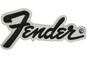 hotrodspirit – Parche con el Logotipo de Fender Guitar Musical – Parche termoadhesivo – Fan Rock Roll