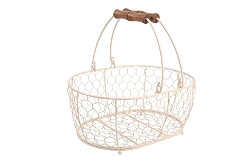 T & G Woodware  Provence Cesta Ovalada, Crema, Mediano