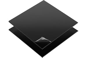 S-POLYTEC ABS Kunstoffplatte, ABS Platte in SCHWARZ ODER WEIß | VIELE verschiedene FORMATE in Stärken 1-10mm TOP Qualität (2 Stück DIN A4 (29,7x21cm), 2mm SCHWARZ)