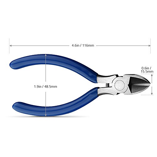 5 Inch Cutting Zange , VTIN Diagonal Cutting Zange, Diagonalfräser Drahtschneider und Entlötdicke Wickel Lötgeflecht mit 2,5mm Breite, 5ft Länge mit 20-25 Gauge Cutting Fähigkeit - 2