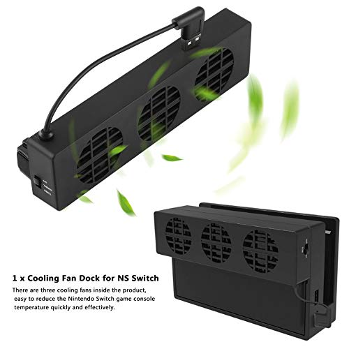 Preisvergleich Produktbild Lüfterkühler mit 3-Lüfter USB-Spielekonsole für Nintendo Switch NS