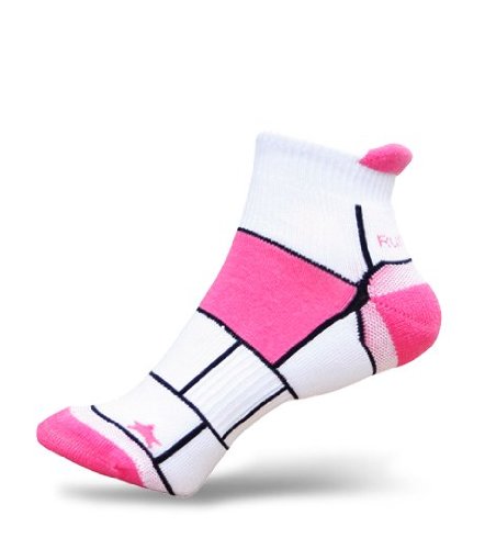 3 Pair Pack RunBreeze Anti Blister Low-Rise Running Socks Pink M