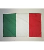 AZ FLAG Italien Flagge - 90x60cm Polyester Fahne Mit Mastscheide