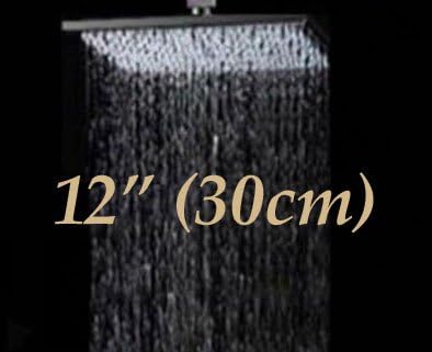 TougBoo Luxury Celling Mounted 8" / 10" / 12"/ 16" Square Rain Shower Faucet W/ Handheld Shower Mixer Tap,Army Green