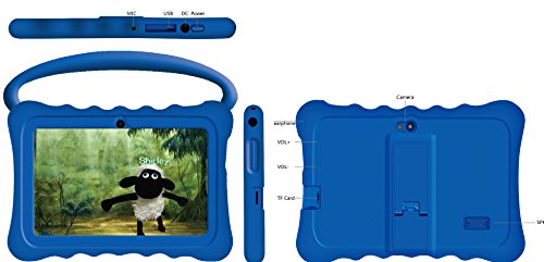 Kids BTC Flame+ UK 7” Quad Core Tablet PC (1GB RAM, 8GB HDD, IPS display, Google Android 4.4, WIFI, USB, Bluetooth) - Blue