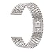 Produktbild 7Lucky Uhrenarmband 22mm,Unisex Einfarbiges Edelstahl Fischschuppenmuster Ersatzarmband Uhren-Armband Kompatibel für Samsung Galaxy Watch 46mm