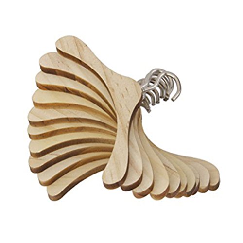 Preisvergleich Produktbild LEORX 10pcs Puppen aus Holz Kleiderbügel