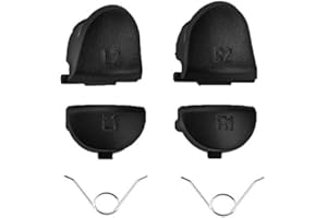PETE FIELD Full Set L1 R1 L2 R2 Trigger Buttons Replacement with Springs for Sony PS4 Dualshock 4 PS4 Pro PS4 Slim Game Controller (JDS-001 JDS-011)