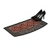 Produktbild Relaxdays Fußmatte Welcome, Rutschfeste PVC-Matte, Türmatte Muster für innen & außen, Polyester, 40x70 cm, schwarz/Gold