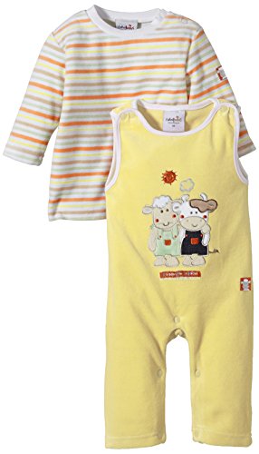Julius Hüpeden Unisex Baby 286270 Dungarees, Yellow (Pale Banana 120842), 3-6 Months (Herstellergröße: 68)