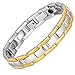 Produktbild Fenglig Armband für Männer Magnet Armband für Arthritis Schmerzlinderung Karpaltunnel Herren Armband Silber Gold Magnetisches Anion Armband,Gold