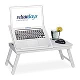 Bequem: Auf Bett und Sofa Serien schauen - Bei Nichtbenutzung den klappbaren Betttisch platzsparend lagern