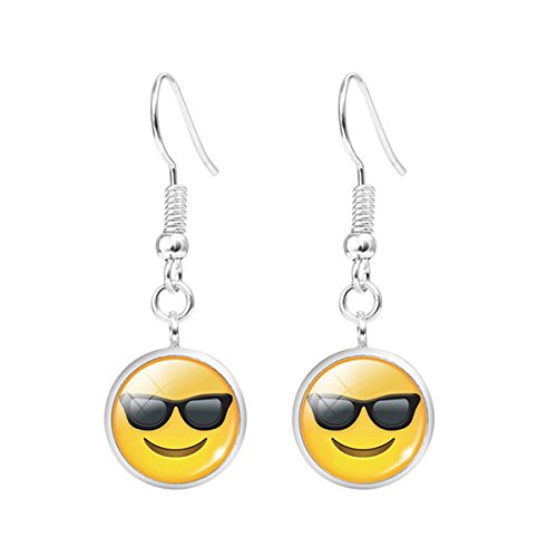 Yodensity Emoji 3D Ohrring Lang Ohrhänger Cartoon Damenohrstecker Mädchen Ohrschmuck Freundin Geschenk