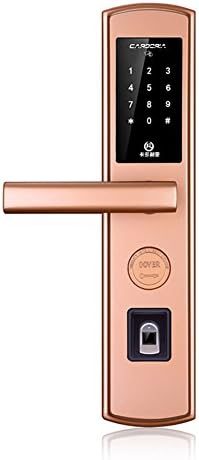 Security High Effectively Fingerprint Smart door lock Touchscreen Keypad Remote App Management Digital Keyless Locks,Reversible Handle-gold