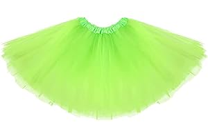 Zookey Mujeres Falda Tutú de 4 Capas de Tul Tutu Adulto clásico Capas Tutu Danza de Ballet Disfraces Tutú para Mujeres y Niñas