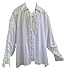 Produktbild DangerousFX Medieval Mens Lace up Parchment Shirt-White-XL