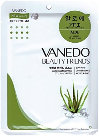 Natural USA VANEDO Beauty Friends Facial Essence Mask for Daily Beauty Routine Made in Korea