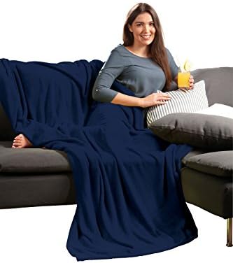Ibena home blanket microfiber dark blue size 150x200 cm