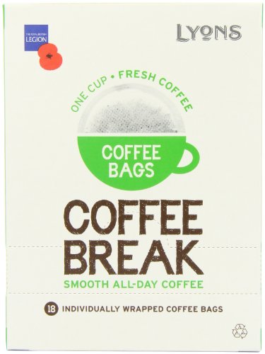 Lyons Coffee Break Coffee Bags 125 g (Pack of 4)