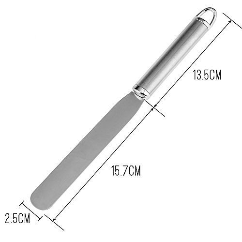 Anpro Kuchen Retter, Torten Heber und Streichpalette Konditoren, Kuchen Heber von 31.5 x 26cm, Streichpalette Zubehör von 29.7×2.4cm - 3