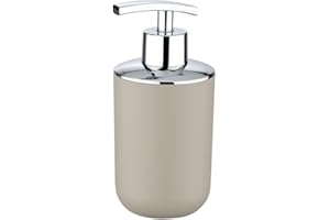 ‎WENKO WENKO Dozownik mydła Brasil, dozownik mydła w płynie, dozownik płynu do mycia naczyń, 0,32 l; Taupe