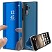Produktbild Kompatibel mit Huawei Mate 10 Pro Spiegel Hülle Lederhülle Mirror Clear View Standing Hülle Leder + Spiegel Schutzhülle PU Leder Brieftasche Flip Case Cover Wallet Tasche Etui Hülle Huawei Mate 10 Pro