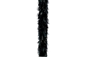 Guirca- Boa Plumes, Unisexe-Adulte, 16342.0, Noir, Talla única