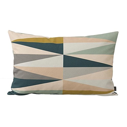 Ferm Living Kissenhülle Spear Cushion - Multi - Small 60 x 40 cm mit Füllung