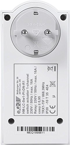 HomeMatic Funk-Schaltaktor 1-fach, Zwischenstecker, Typ F Schuko Deutschland, 132989A0 - 7
