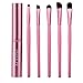 ACEVIVI 5 pcs Synthetic Hair Eye Makeup Tools Professional Eyeshadow Brush Makeup Kit with Rose Tube Case
